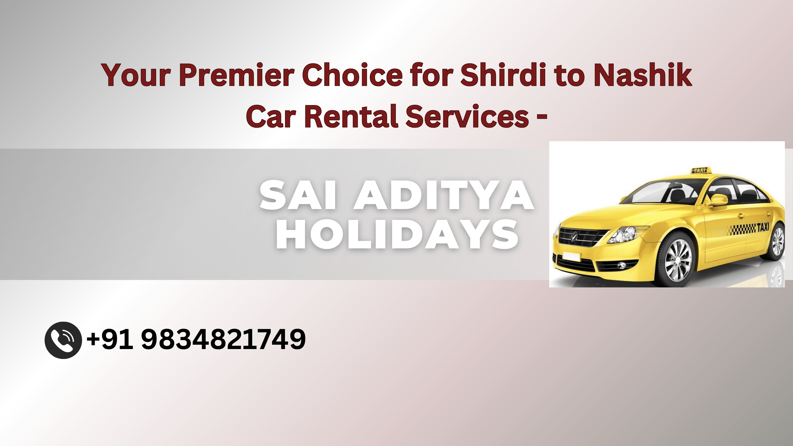 Your Premier Choice for Shirdi to Nashik Car Rental Services